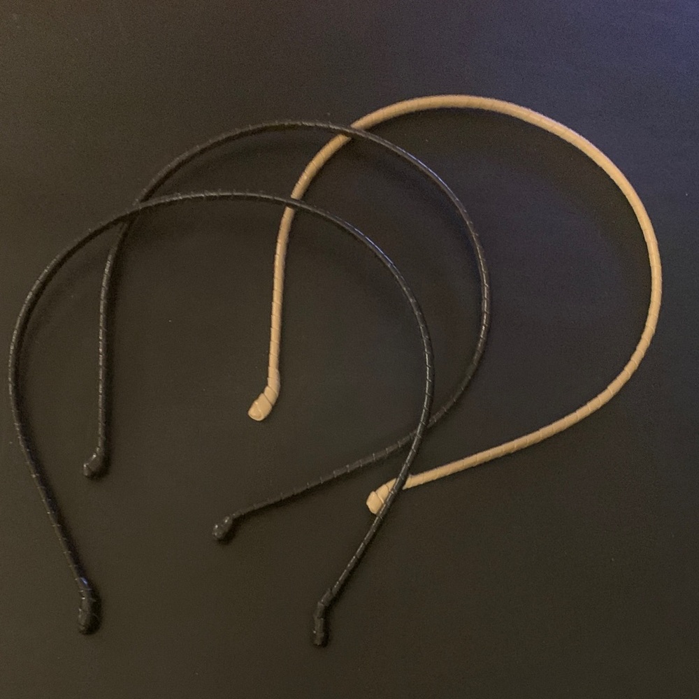 Black, Brown and Tan Headbands Set